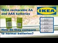 IKEA LADDA recharable AA and AAA batteries - Are they any good compared to normal batteries