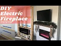 DIY Electric Fireplace Wall Step By Step Shiplap