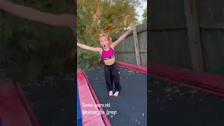 Seven Year Old Gymnast Trampoline Tumbling Olympics Kynlee Kynleeheiman Kynleethegreat 