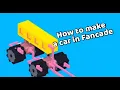 Make your own car game in fancade