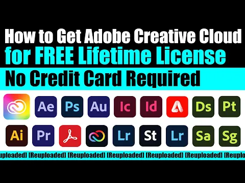 Download MP3 How to Get Adobe Creative Cloud All Apps for FREE Lifetime License | No Credit Card Required