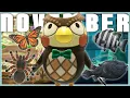 November Fish Bug Guide Animal Crossing New Horizons