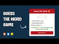 Build and Deploy a Word Guessing Game in HTML CSS and JavaScript