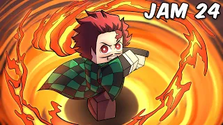 24 Jam jadi DEMON SLAYER di Minecraft!