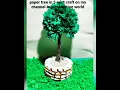 how to make paper tree with anjum creation world school project