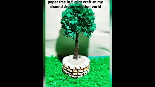 Papertree Papercraft Anjumcreation How To Make Paper Tree With Anjum Creation World School Project 