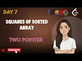 Squares of Sorted Array Explained Visually LeetCode 977 Two Pointers