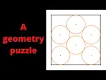 Inscribing 6 circles in a square A sangaku problem