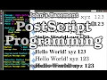Postscript Drawing Text Strings