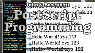 Postscript Drawing Text Strings