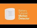 Battery Tutorial Motion Detector PIR2