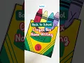 Back to School Crayon Box Name Writing Craft Twinkl USA