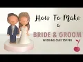Kawaii Bride and Groom Wedding Cake Topper Tutorial How To Cherry Toppers