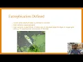 Unit 8 Topic 5 Eutrophication