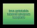 Free Printable Funeral Program Template Download