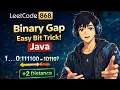 LeetCode 868 Binary Gap Easy Bit Manipulation Explained in Java Longest Distance Between 1s