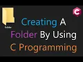 How to crate a folder by using C language