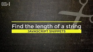 Javascript String Length How to determine the size of a string