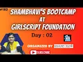 Python Bootcamp at Girlscript foundation Part 02 Python programming Online classes