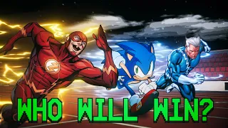 fastest speedster in fiction race animated 