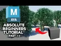 Maya 2023 for Absolute Beginners Tutorial Part 1 - Fxmaniac