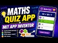 Build a Math Quiz App in MIT App Inventor Random Questions Answer Checking Tutorial
