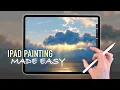 IPAD PAINTING MADE EASY - Ocean Sunrise landscape tutorial in Procreate