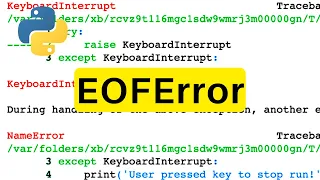 EOFError Python Tutorial
