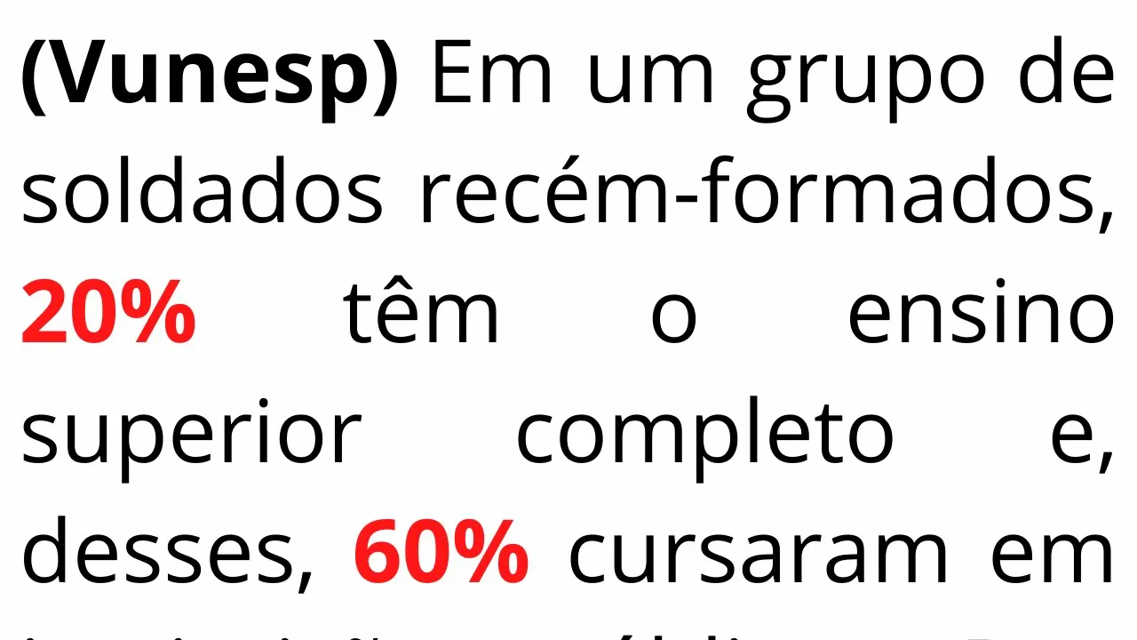 PORCENTAGEM, VUNESP - QUESTAO DE CONCURSO PUBLICO - Matemática