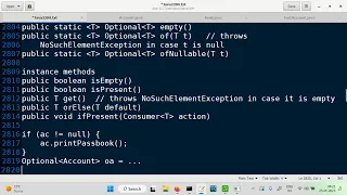Misc classes from java util package Optional IntSummaryStatistics etc