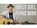 How to Play Piano Man On Guitar by Billy Joel - Guitar Lesson