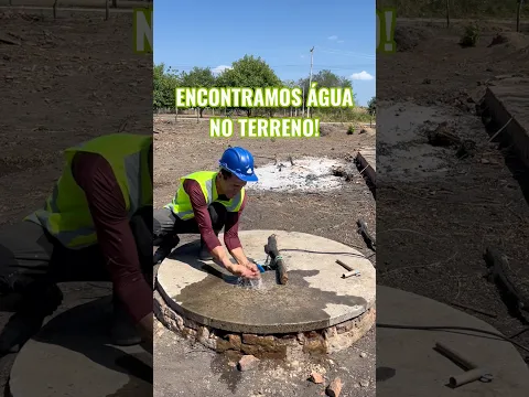 Encontramos água no terreno! #obra #pedreiro #construção #reforma #viralvideo #fyp