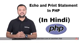 Echo and Print Statement in PHP Tutorial in Hindi LearnVern