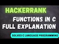 functions in c hackerrank c language program solution c language function program
