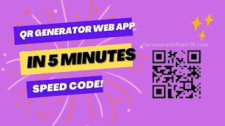Speed Code a QR code generator and reader Web App in 5 Minutes