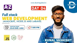LIVE DAY 04 - FULL STACK WEB DEVELOPMENT using Java Script Nodejs COMPLETE 7-days free bootcamp