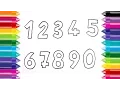 Draw color Numbers from 1 to 9 Coloring Pages for Kids Color draw for Kids