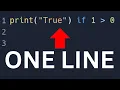IF Statements In ONE LINE - BEGINNER PYTHON