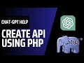 Create Simple PHP API With The Help Of Chatgpt Learn coding using chatgpt