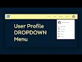 How to make drop down menu using HTML CSS JavaScript User Account Toggle Menu HTML CSS