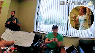 police surprise woman at bank trying to cash fake 3 000 check