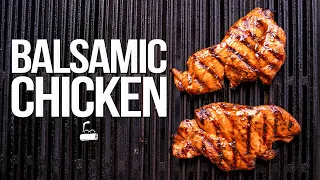 Download ABSOLUTELY NEXT LEVEL BALSAMIC GRILLED CHICKEN | SAM THE COOKING GUY MP3