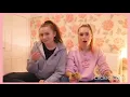 Girl farting next to her friend