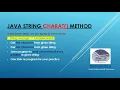 java string charat example java program to print even characters in a string
