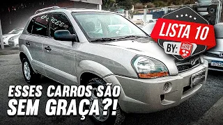 10 CARROS SEM GRAÇA QUE VOCÊ TALVEZ VAI QUERER... Mito ou Verdade