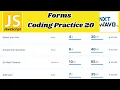 Forms Coding Practice 20 - Answers JavaScript NxtWave CCBP 4 0