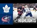Toronto Maple Leafs vs. Columbus Blue Jackets | NHL Highlights | November 26, 2025