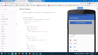 Ionic 3 - ActionSheet