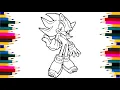 Shadow Coloring Page - Sonic 3 The Hedgehog Sonic Coloring Pages How to draw Sonic