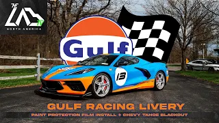 Gulf Racing Inspired livery on 2022 Chevy C8 Stingray